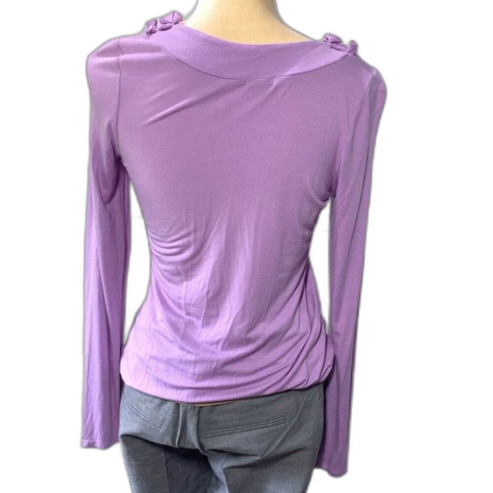 Maurices purple long sleeve small fitted blouse - Picture 2 of 7